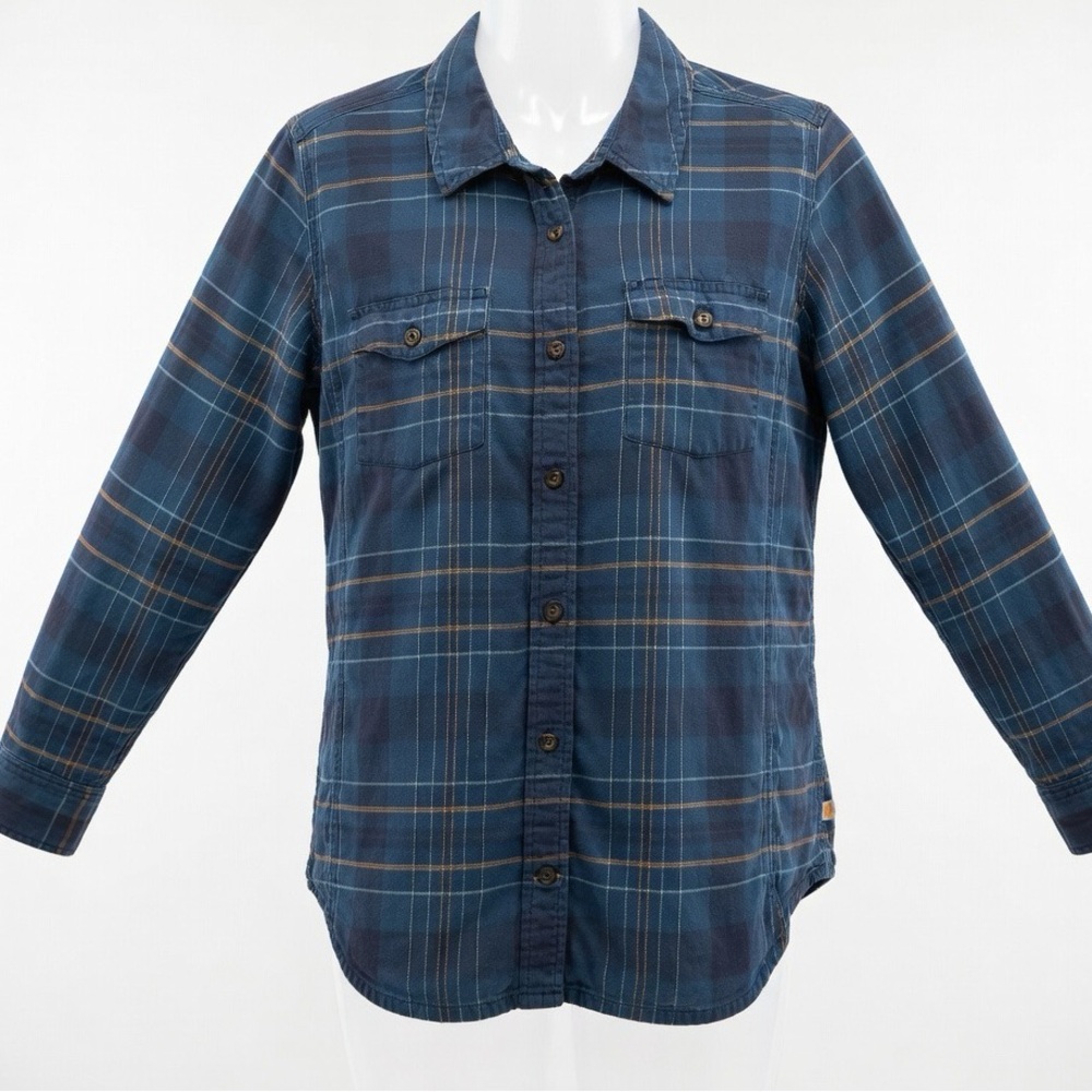Carhartt Women's Plaid Button Down Shirt Size Large